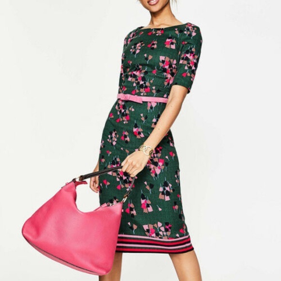 boden fleur fitted dress